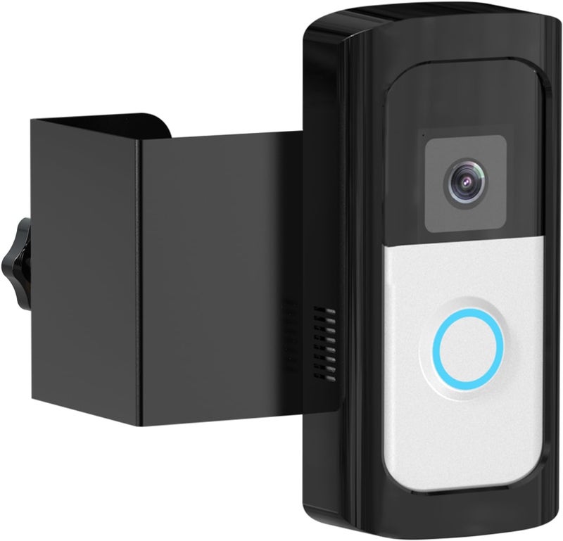 Mamerry Anti-Theft Video Doorbell Camera Mount, Doorbell Bracket No Drilling Compatible with Video Doorbell (2024 Release)/ Battery Doorbell Plus/Pro for Houses, Apartments, Rentals (Black) - Image 1